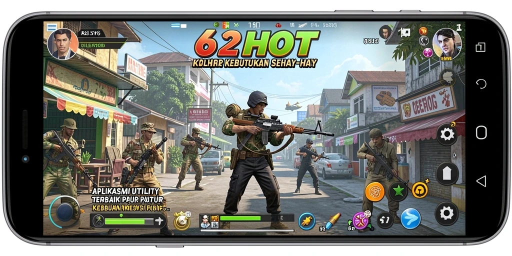 Tampilan antarmuka aplikasi Utility 62HOT yang sederhana dan fungsional.