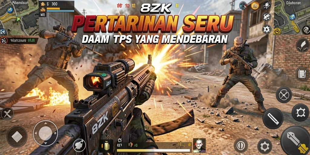 Gameplay seru TPS dengan grafis menawan di 8ZK.