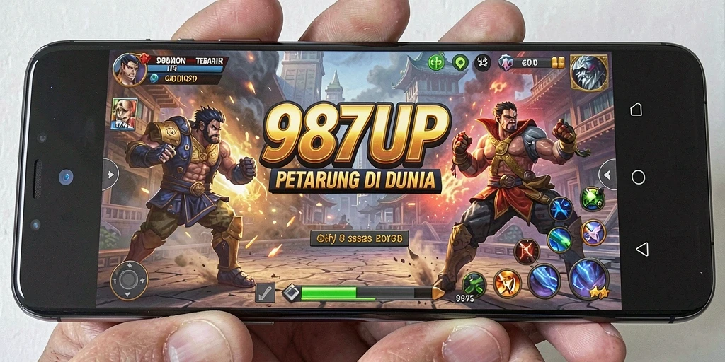 Tampilan aksi seru dalam gameplay 987UP yang mendebarkan.
