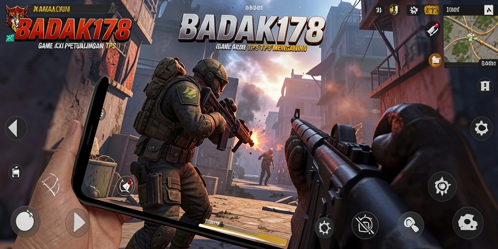 Screenshot gameplay BADAK178 menampilkan aksi mendebarkan dalam pertempuran TPS.