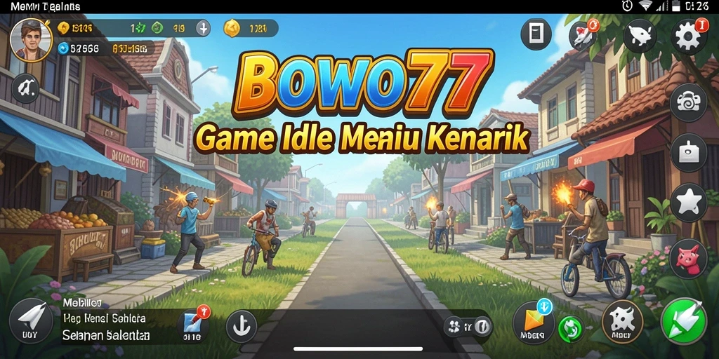 Tampilan gameplay Idle dari BOWO77 yang memikat dan interaktif.