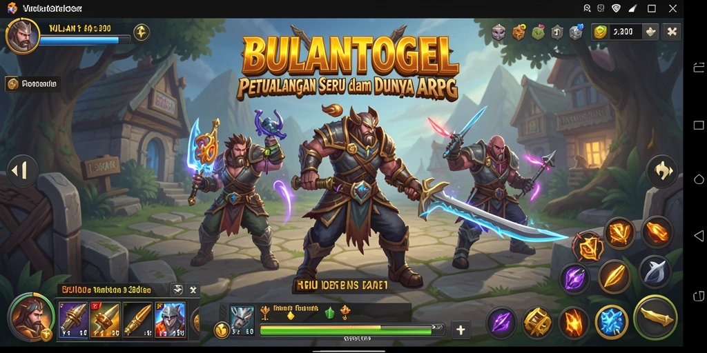 Tampilan menarik dari gameplay ARPG dalam BULANTOGEL.