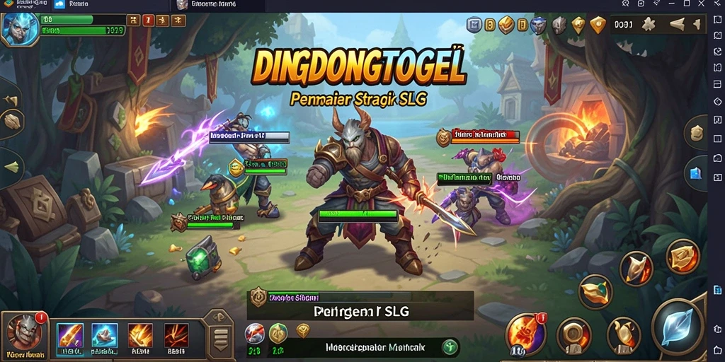Screenshot DINGDONGTOGEL menampilkan momen seru dalam gameplay SLG.