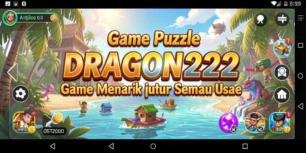 Screenshot gameplay DRAGON222 menampilkan tantangan puzzle yang seru.