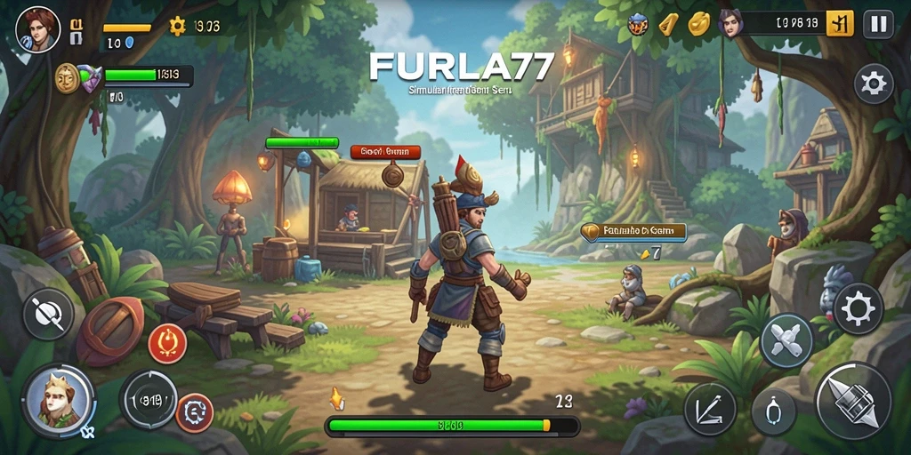 Tampilan gameplay kreatif dan menarik dari FURLA77 yang menggugah imajinasi.