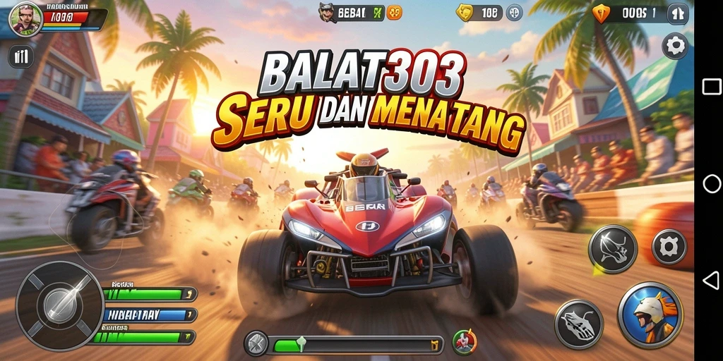 Gameplay Racing yang memukau di HEBAT303 dengan mobil dan trek yang menarik.