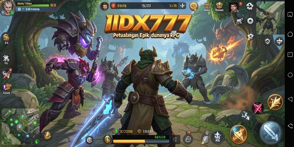 Tampilan gameplay RPG yang penuh petualangan dan strategi.