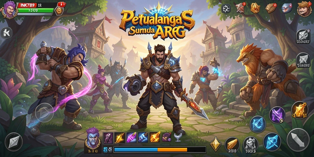 Tampilan gameplay seru dengan pertarungan dinamis di INK789.