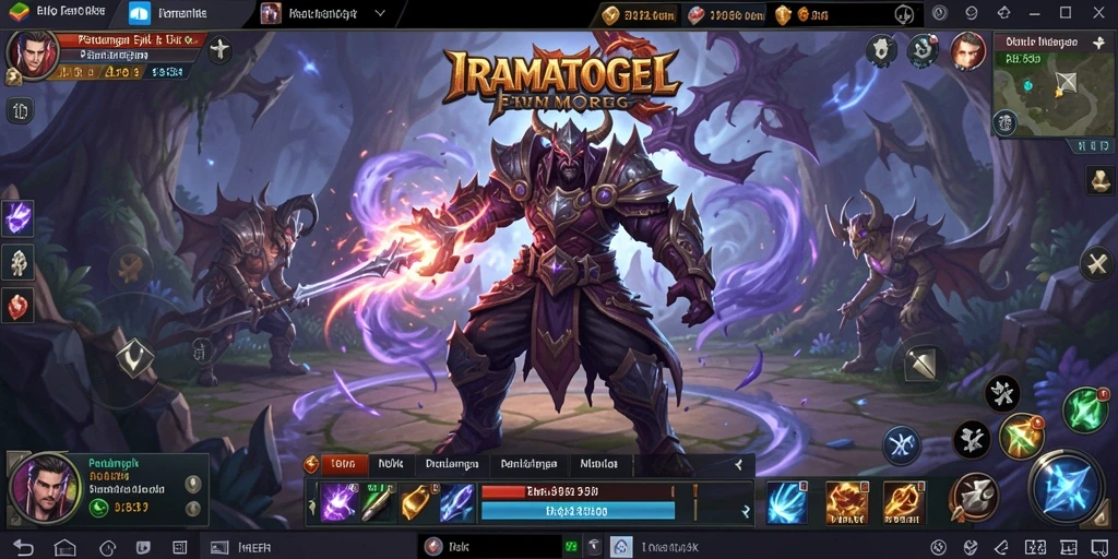 Tampilan gameplay yang menampilkan aksi seru dalam MMORPG.
