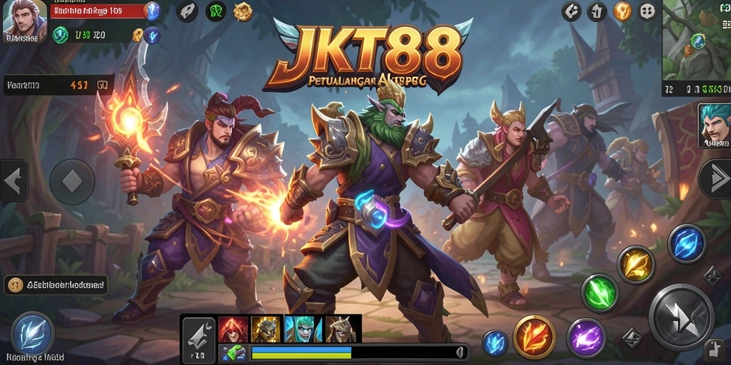 Tampilan gameplay ARPG yang interaktif dan penuh aksi.