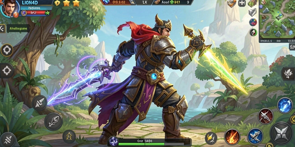 Screenshot gameplay <strong>LION4D</strong> menampilkan aksi seru dan grafis yang memukau.