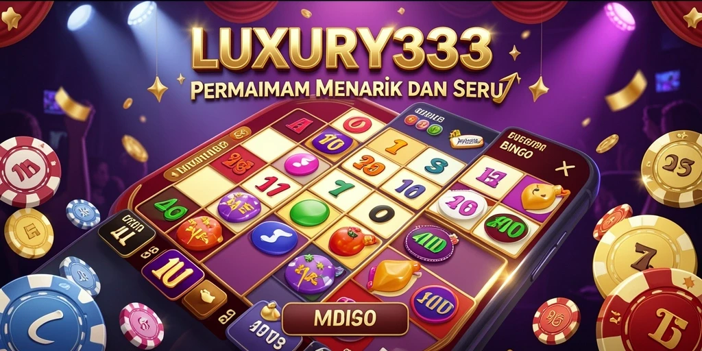 Tampilan gameplay Bingo yang seru dari LUXURY333.