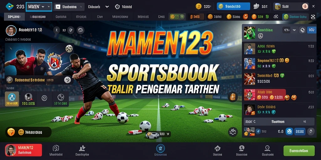 Tampilan utama MAMEN123 yang menampilkan fitur taruhan olahraga yang menarik.