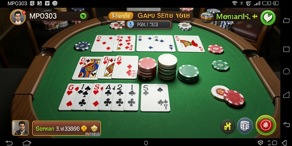 Screenshot dari gameplay Gaple yang seru di MPO303.