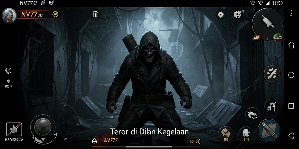 Screenshot NV77 menampilkan pengalaman gameplay yang mencekam.