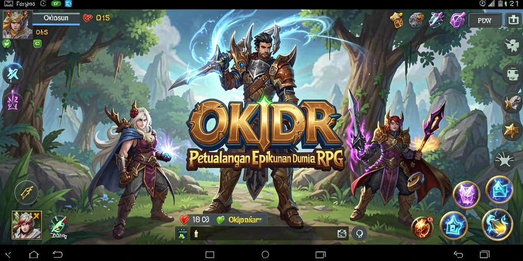 Gameplay seru dan mendebarkan dalam dunia RPG yang menakjubkan.