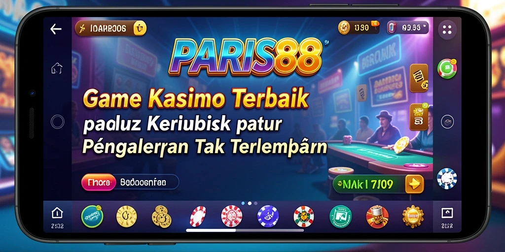 Screenshot menunjukkan antarmuka permainan menarik dan fitur interaktif Kasino.