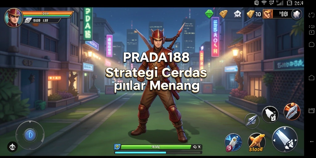 Tangkapan layar yang menampilkan pertempuran strategis intens di PRADA188.