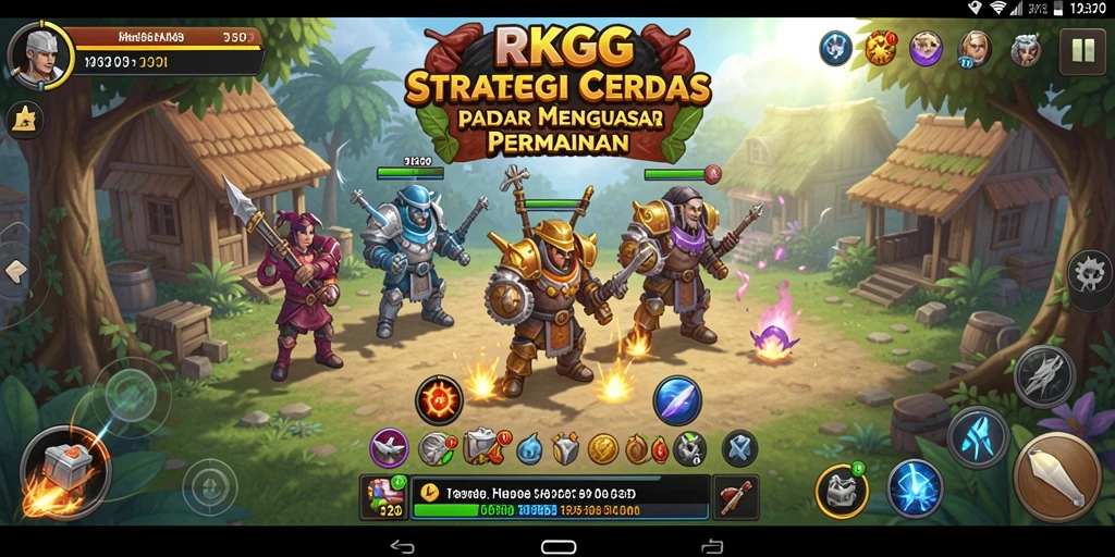 Screenshot utama RKGG menampilkan aksi strategi yang intens.