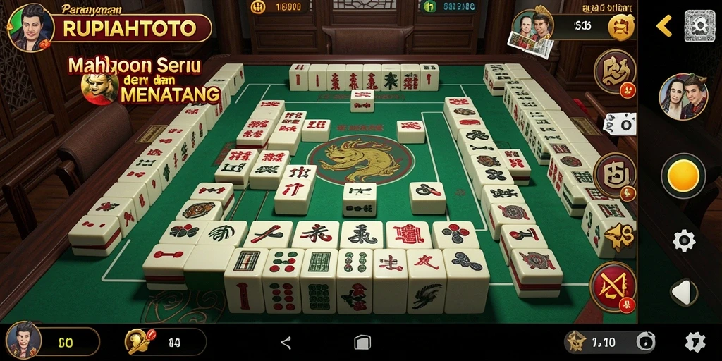 Tampilan gameplay Mahjong yang menarik di RUPIAHTOTO.