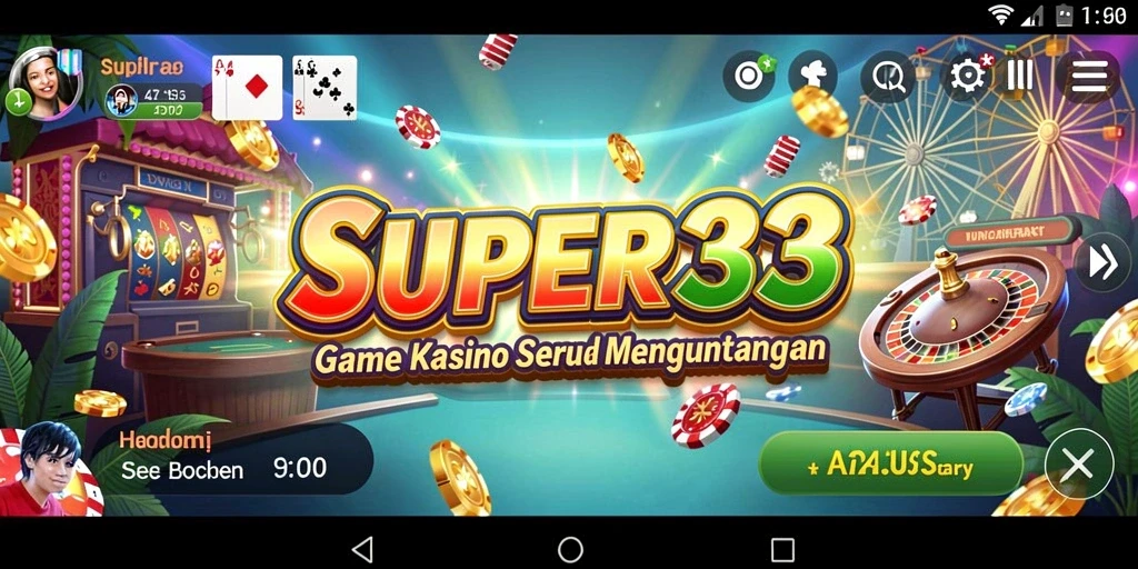 Tampilan gameplay seru dari SUPER33 di dunia Kasino.