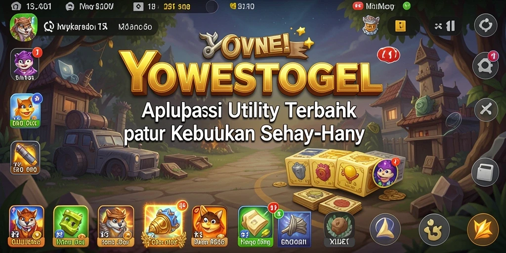 Screenshot utama YOWESTOGEL menunjukkan antarmuka aplikasi yang bersih dan mudah digunakan.